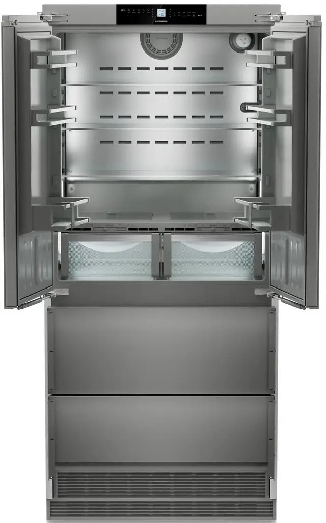 Liebherr HCB2092G 36 inch Integrated French Door Refrigerator with 18.9 cu. ft. Capacity, LED Light Column, Duo Cooling, BioFresh, Ice Maker, in Panel Ready