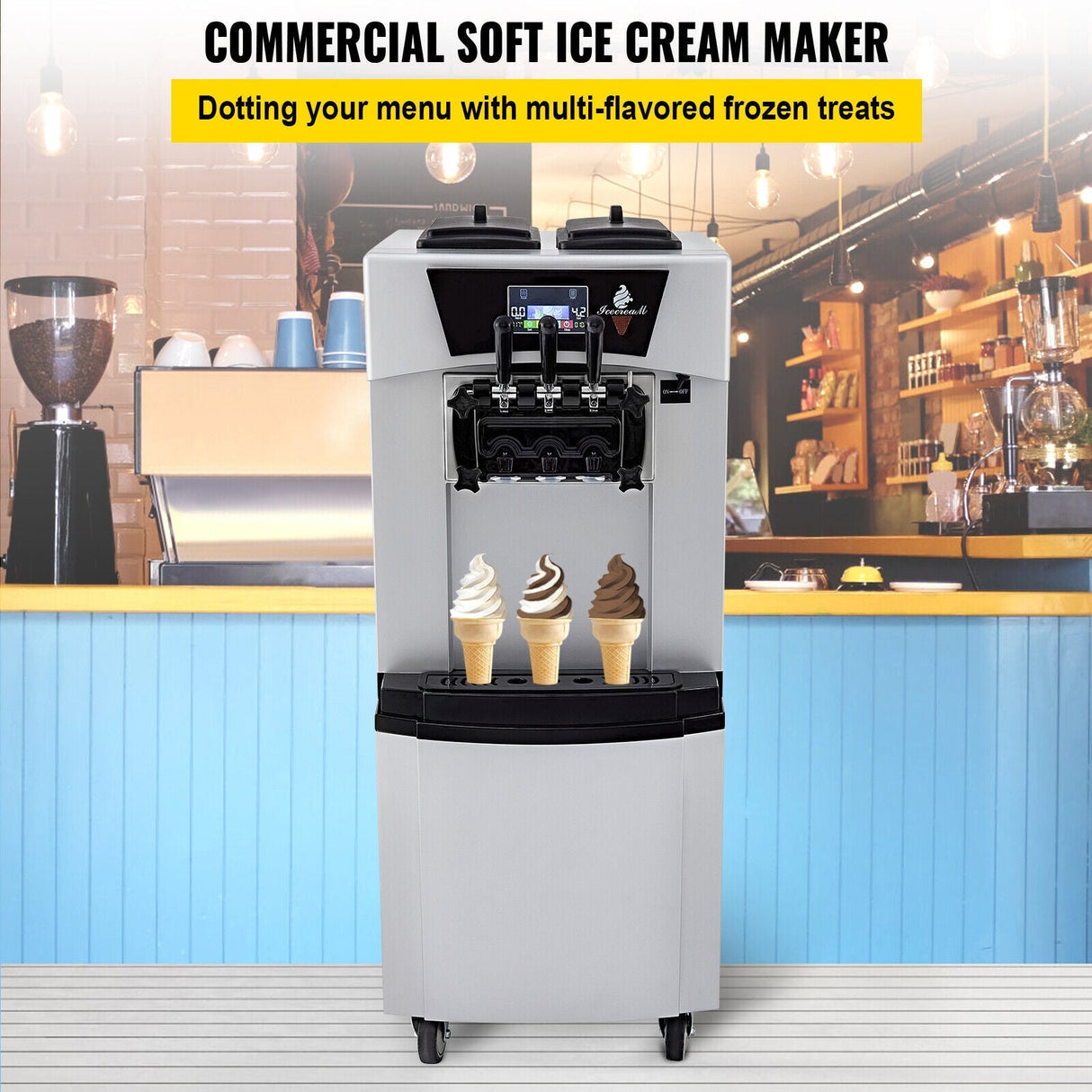 20-30L/H 2450W Commercial Soft Serve Ice Cream Machine Maker (95817494)