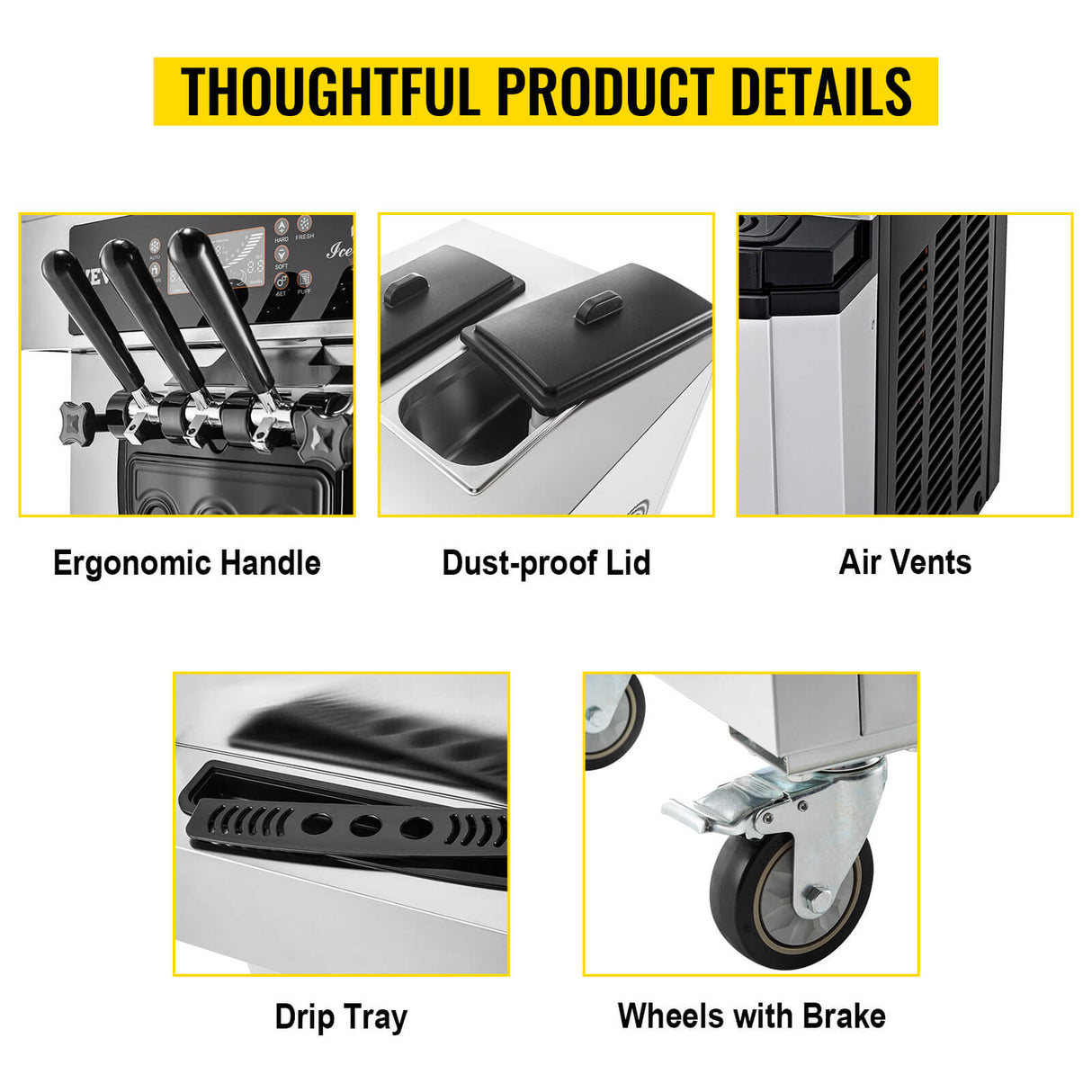 20-30L/H 2450W Commercial Soft Serve Ice Cream Machine Maker (95817494)