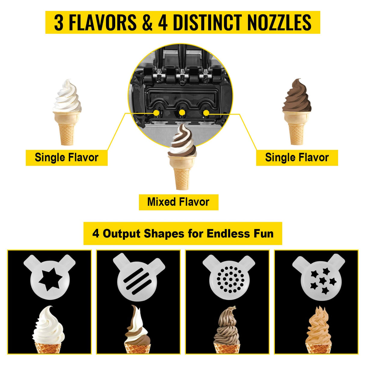 20-30L/H 2450W Commercial Soft Serve Ice Cream Machine Maker (95817494)