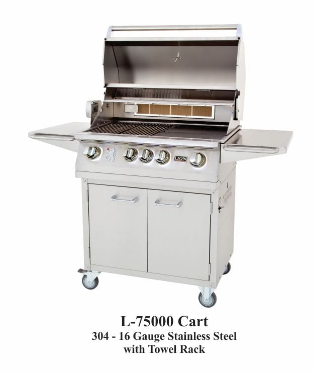 Lion Premium Grills Freestanding 32-Inch 4-Burner Gas Grill – L75000