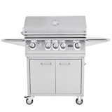 Lion Premium Grills Freestanding 32-Inch 4-Burner Gas Grill – L75000