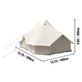20FT Large Luxury Glamping Yurt Teepee Canvas Camping Tent