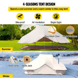 20FT Large Luxury Glamping Yurt Teepee Canvas Camping Tent