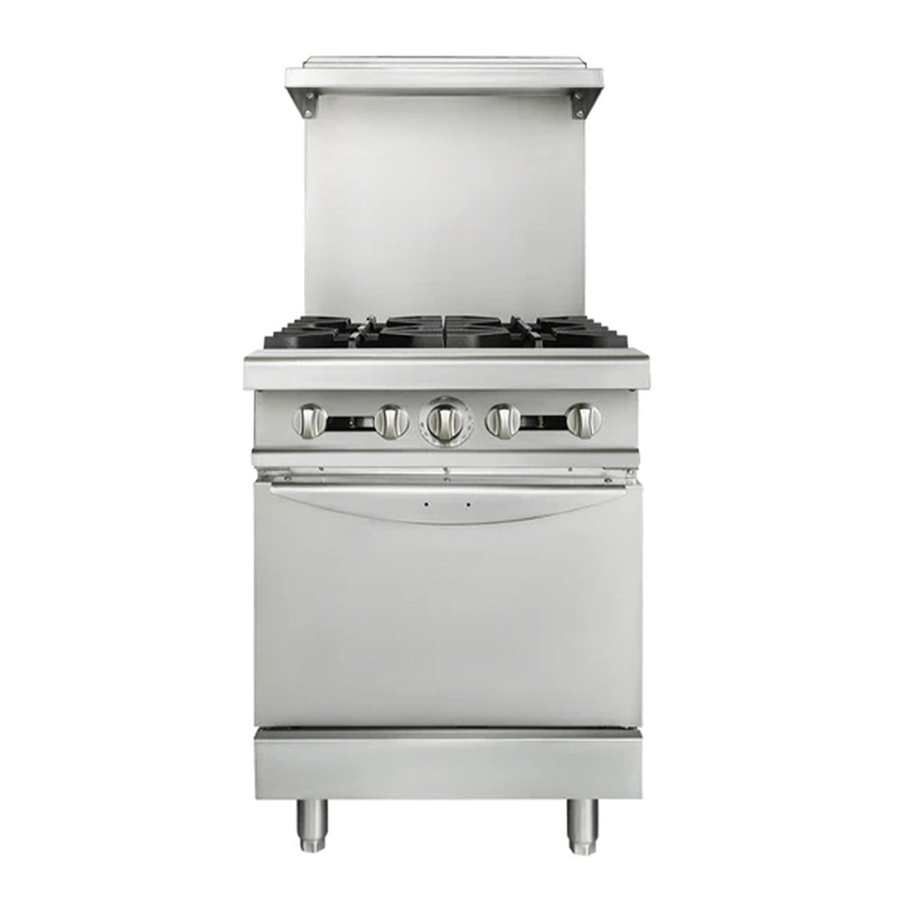 24 Inch Commercial Restaurant Kitchen 4 Burner Range W/ Standard Oven (97163042)