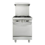24 Inch Commercial Restaurant Kitchen 4 Burner Range W/ Standard Oven (97163042)