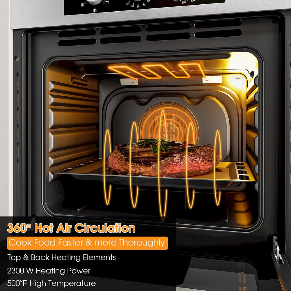 24" Premium High Temperature Single Electric Powered Wall Oven, 2300W (91304862)