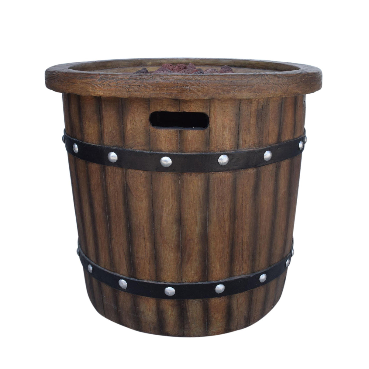 25" Round 40K BTU Liquid Propance Concrete Fire Pit (SAK88764)