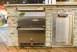 Hestan 24″ Outdoor Refrigerator Drawer and Freezer Drawer With Lock - GRFR24