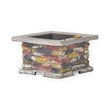 28" Premium Outdoor Wood Burning Magnesium Oxide Fire Pit With Lid (SAK75214)