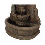 29" Tall Outdoor Weather-Resistant Faux Stone Floor Fountain (SAK63421)