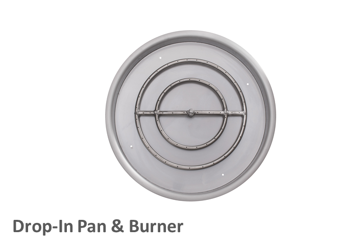 The Outdoor Plus 60" x 16" Ready-to-Finish Round Gas Fire Pit Kit