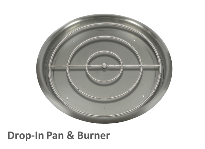 The Outdoor Plus 84" x 16" Ready-to-Finish Round Gas Fire Pit Kit