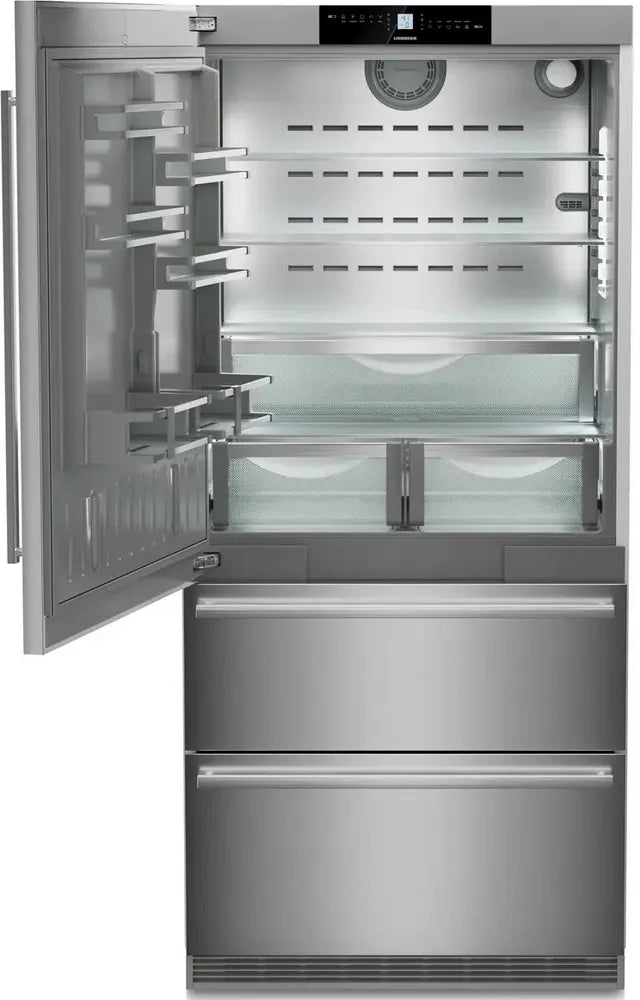 Liebherr CS2091G 36 inch Freestanding Bottom Freezer Refrigerator with 19.5 cu. ft. Capacity, DuoCooling, Ice Maker, Energy Star, in Stainless Steel
