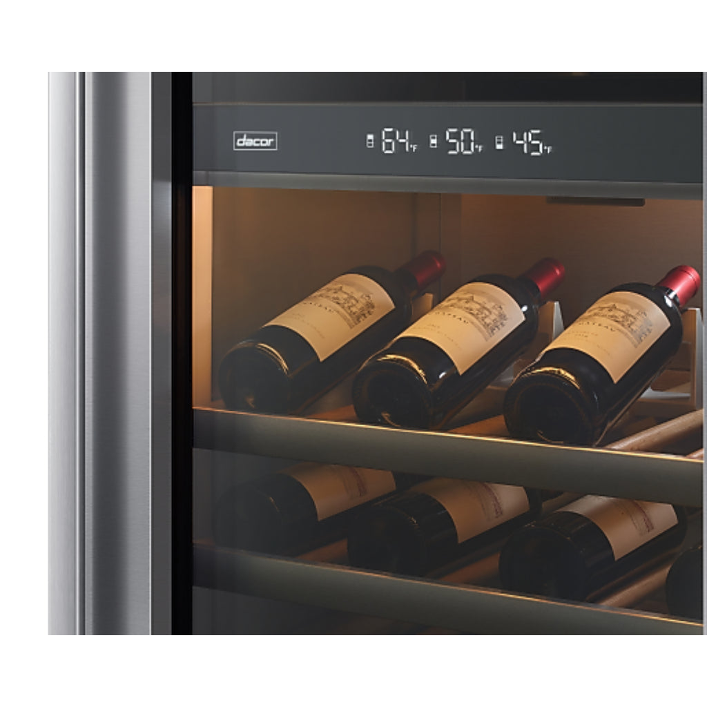 Dacor 24-Inch Contemporary Integrated Wine Column - DRW24980RAP/LAP