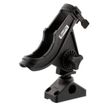 Scotty 280 Bait CasterSpinning Rod Holder w241 DeckSide Mount  Black 280BK