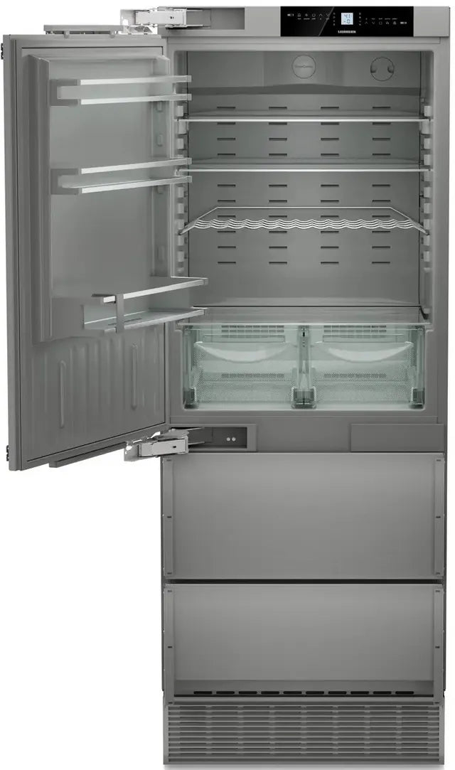 Liebherr HC1581G 30 inch Integrated Bottom Freezer Refrigerator with 14.1 cu. ft. Capacity, NoFrost, DuoCooling, Ice Maker, in Panel Ready