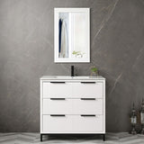 36'' Bathroom Vanity Set With Ceramic Sinks And MDF Drawer Cabinets (94283517)