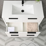 36'' Bathroom Vanity Set With Ceramic Sinks And MDF Drawer Cabinets (94283517)