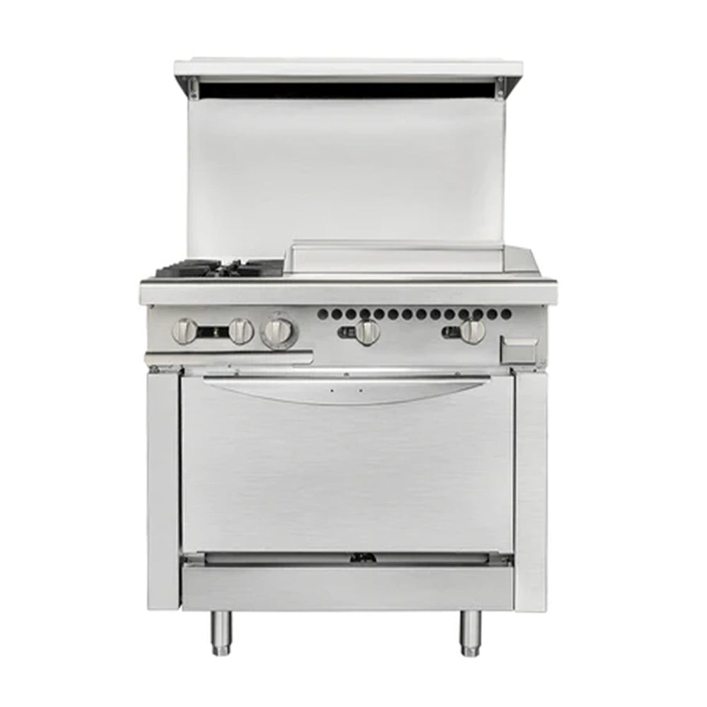 36 Inch Commercial Liquid Gas Restaurant 2 Burner Range With Standard Oven (91035746)