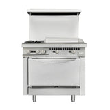 36 Inch Commercial Liquid Gas Restaurant 2 Burner Range With Standard Oven (91035746)