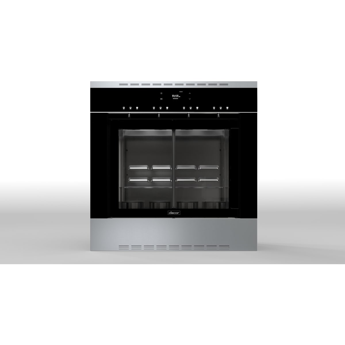 Dacor 24-Inch Built-In Wine Dispenser, Silver/Graphite Stainless - DWS4000BB