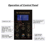4-Person Luxury Low EMF Outdoor FAR Infrared Home Sauna With Bluetooth Audio, 2050W (96415372)