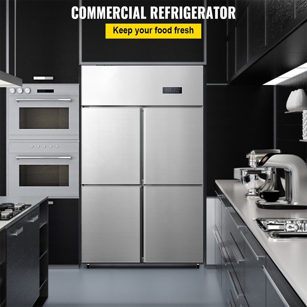 48" Heavy Duty Stainless Steel Commercial Upright Refrigerator With Dual Temperature Control (93172546)