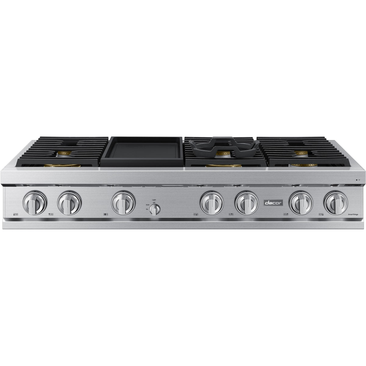 Dacor 48-Inch Transitional Gas Rangetop with Built-In Griddle, Silver Stainless - DTT48T963GS