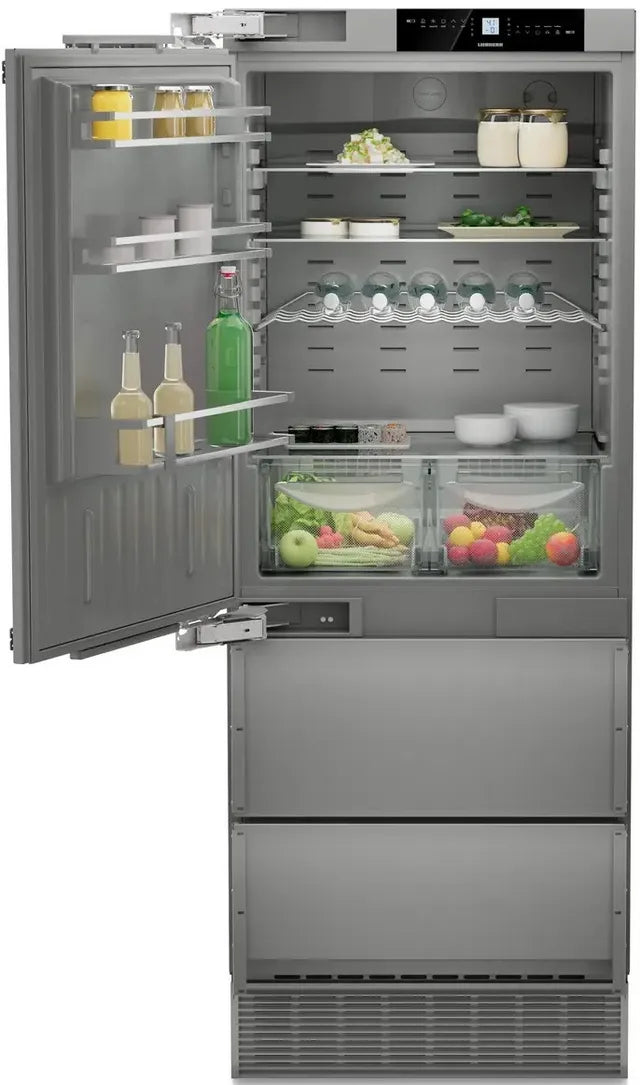 Liebherr HC1581G 30 inch Integrated Bottom Freezer Refrigerator with 14.1 cu. ft. Capacity, NoFrost, DuoCooling, Ice Maker, in Panel Ready