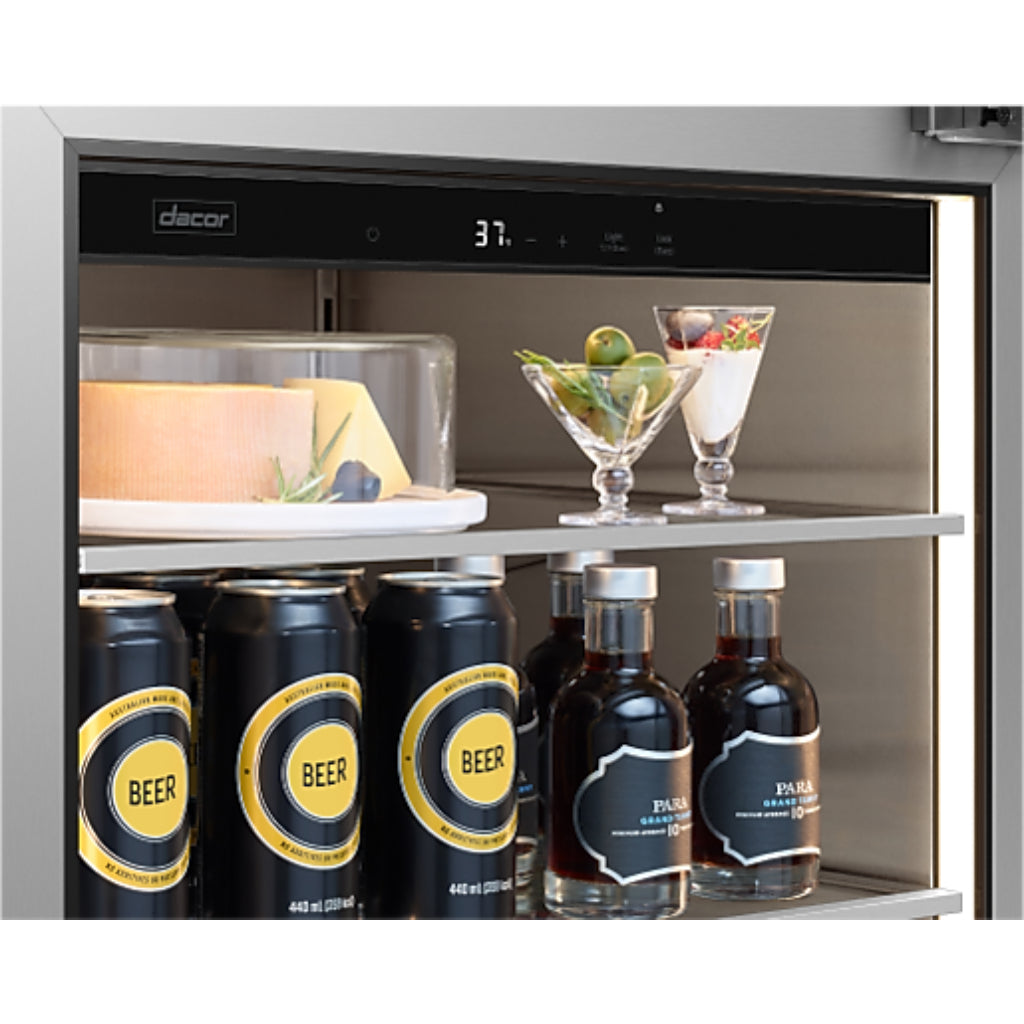 Dacor 24-Inch Undercounter Beverage Refrigerator - DRR24G7400APDA
