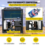 5 Ton Smart Air-Cooled SS Industrial Water Chiller With LCD Display & 53L Water Tank, 5HP