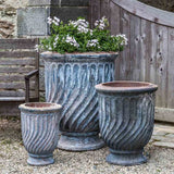 Campania Pincio Urn Planter, Set of 3 - 5005-18003