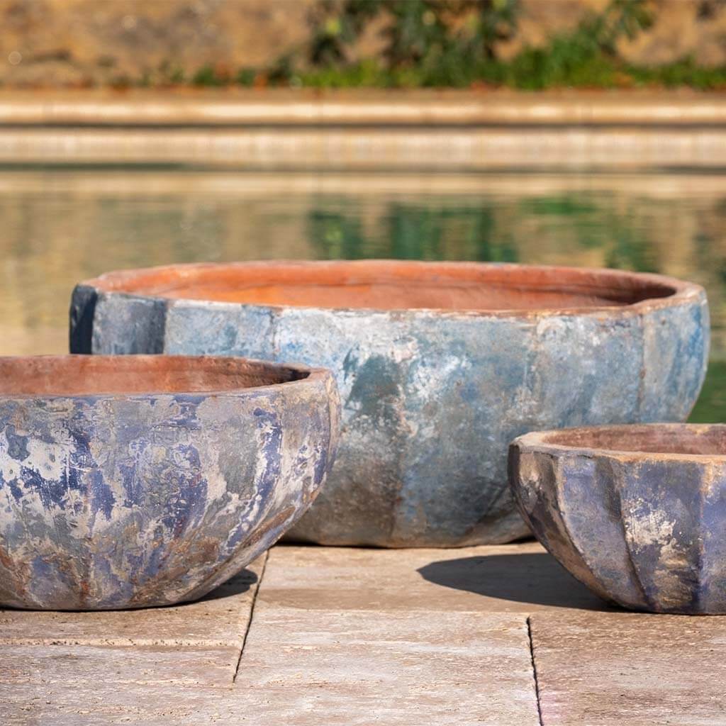 Campania Apulia Bowl Planter, Set of 3 - 5015-18003