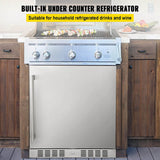 5.3 Cu. Ft. Outdoor Built-In Undercounter Beverage Cooler Refrigerator, 150L (92785107)