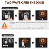 54 Inch Heavy Duty Biometric 5 Gun, Pistol & Long Rifle Security Safe W/ Removeable Shelf For Home & Office (93157284)