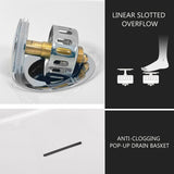 59" Freestanding Acrylic Oval Shape Soaking Tub With Integrated Slotted Overflow (95173864)