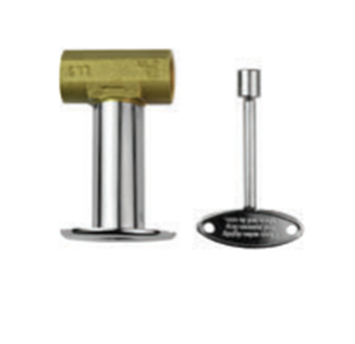 The Outdoor Plus 1/2" Adjustable Flow Brass Key Valve