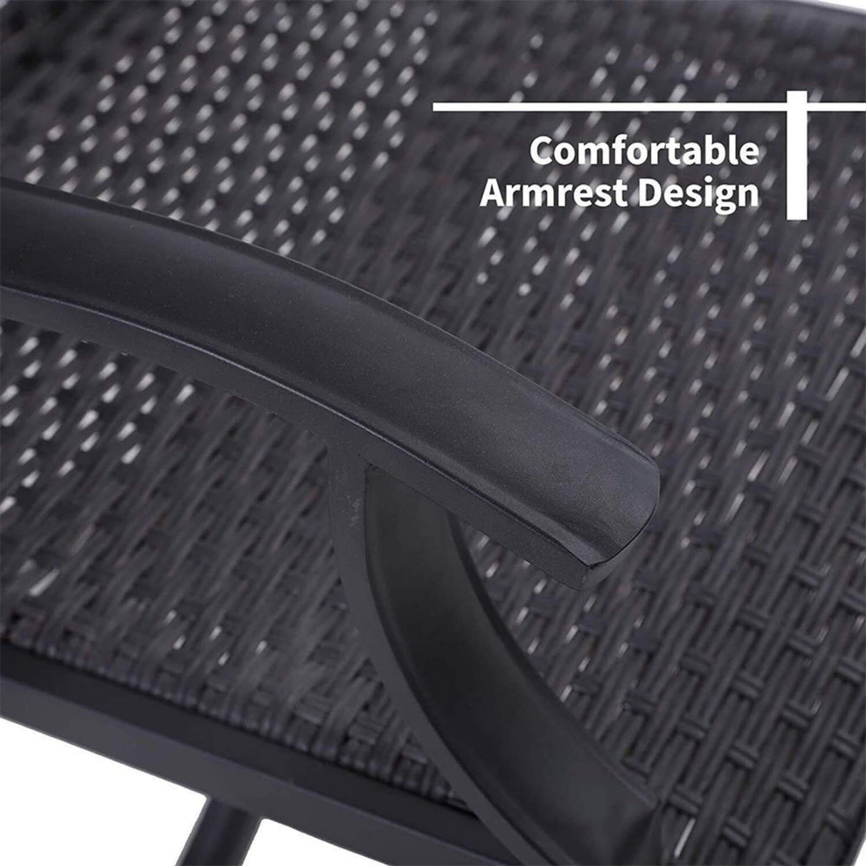 5PCS Outdoor Patio Rattan Dining Furniture Set With Swivel Armchairs (91823705)