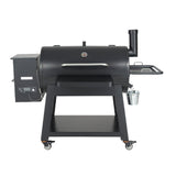 62" Heavy Duty Portable Wood Pellet BBQ Grill With Cart