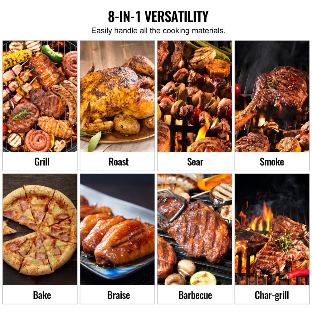 62" Heavy Duty Portable Wood Pellet BBQ Grill With Cart