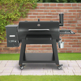 62" Heavy Duty Portable Wood Pellet BBQ Grill With Cart