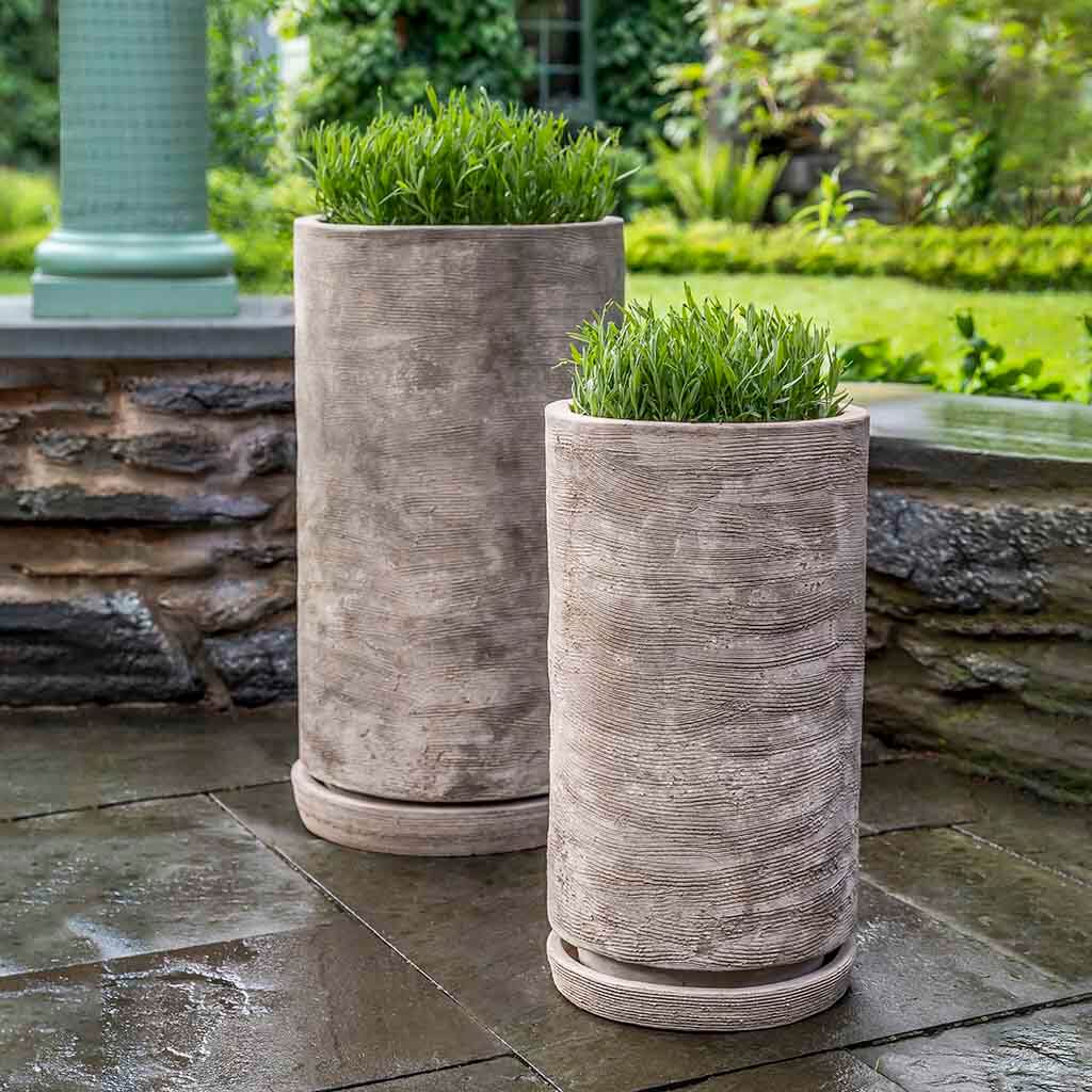 Campania Sgraffito Planter, Tall Planter, Set of 2 - 6473-2402