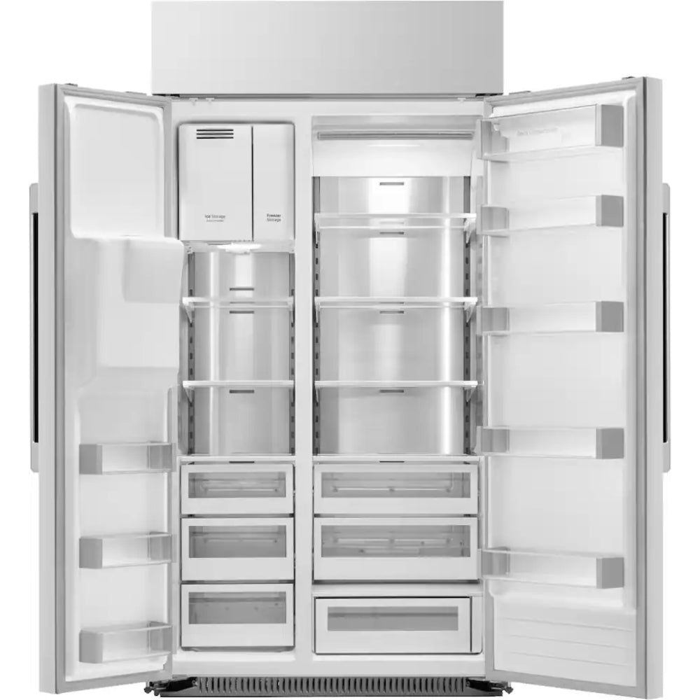 Dacor 42-Inch Built-In Side-by-Side Refrigerator, Silver Stainless - DRS425300SR