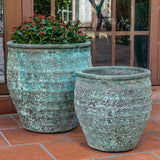Campania Knossos Planter, Set of 2 - 6746-3302