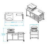 Kalamazoo Artisan Fire Pizza Oven Station K-PZSTN-72