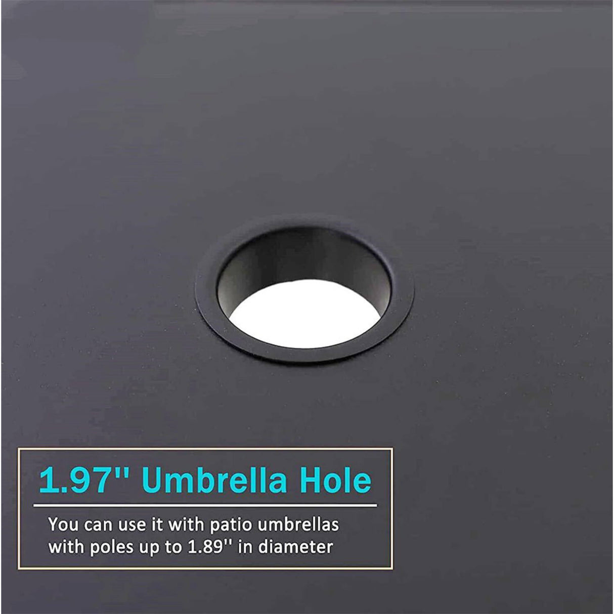 6PCS Outdoor Patio Bar Set Dining Table With Umbrella & Swivel Bar Stools - Umbrella Base NOT included (97053218)