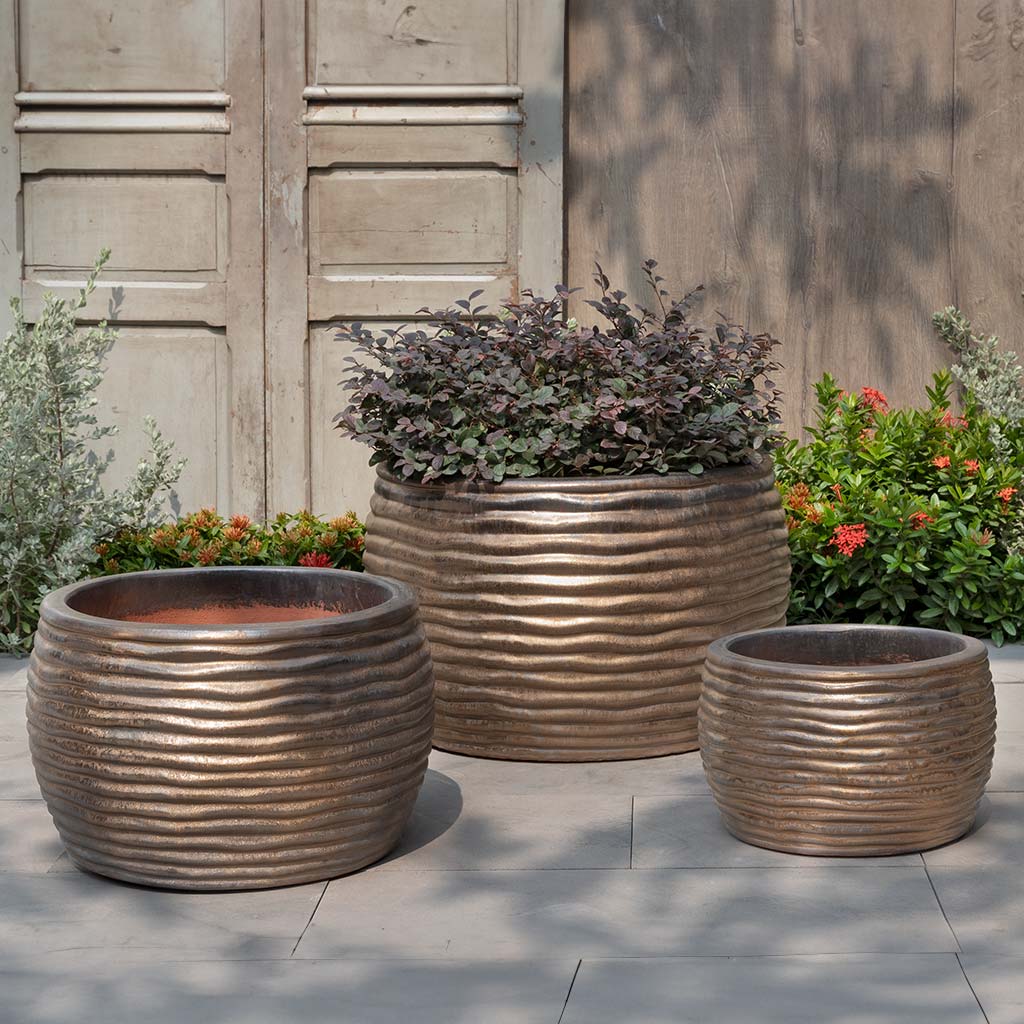 Campania Montauk Planter, Set of 3 - 7005-0103