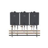 Rinnai 3-Unit Wall Hanging Rack – Natural Gas | Commercial Tankless Water Heating System