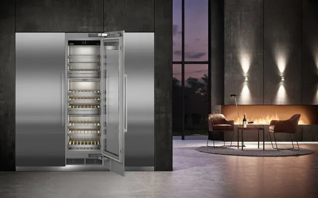 Liebherr MW2401 24 inch Built-In Triple Zone Smart Wine Cooler in Panel Ready